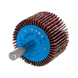 Rueda flap con vástago 1-1/2" x 1" x 1/4" grado 60 X-89 Cinasa