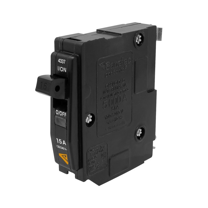 Interruptor termomagnético de 1 polo 15 A 4337 Sanelec