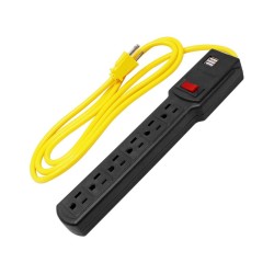 Multicontacto 6 entradas con supresor de picos a 270 Joules 8618 Sanelec