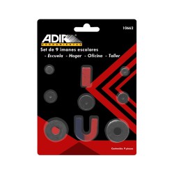 Imanes escolares 9 piezas 10662 Adir