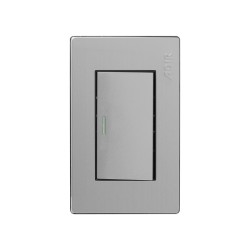 Placa con apagador sencillo y reflejante acero inoxidable 4670 Adir