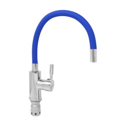 Mezcladora monomando para fregadero cuello azul flexible SP-10004 Solvex