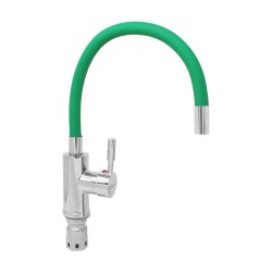 Mezcladora monomando para fregadero cuello verde flexible SP-10004 Solvex