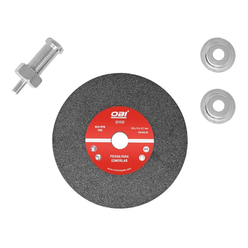 Piedra para esmerilar grano 60 y adaptador 190191 OBI