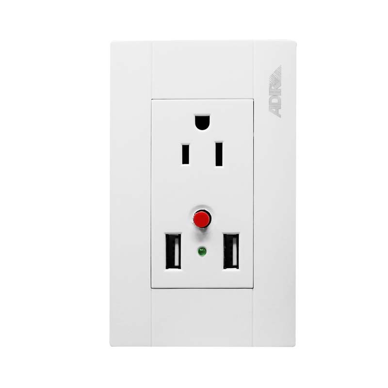 Placa con contacto y 2 entradas USB 4105 Adir