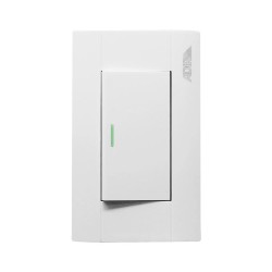 Placa con apagador de escalera y reflejante 4092 Adir