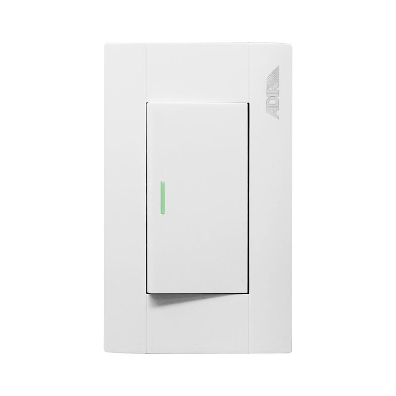 Placa con apagador sencillo y reflejante 4091 Adir