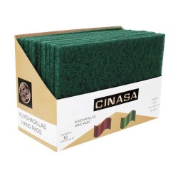 Fibra abrasiva verde 10 piezas Cinasa