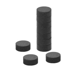 Imán ferrita redondo 13 x 5 mm 10 piezas 255560 OBI