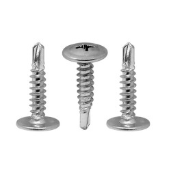 Pija auto perforante cabeza ancha 8 mm x 3/4" 100 piezas