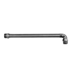 Brazo recto para regadera 25 cm Acero inoxidable