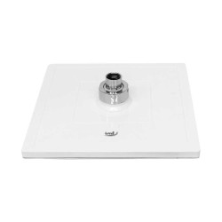 Regadera cuadrada blanca 8" ABS 50015 Innova