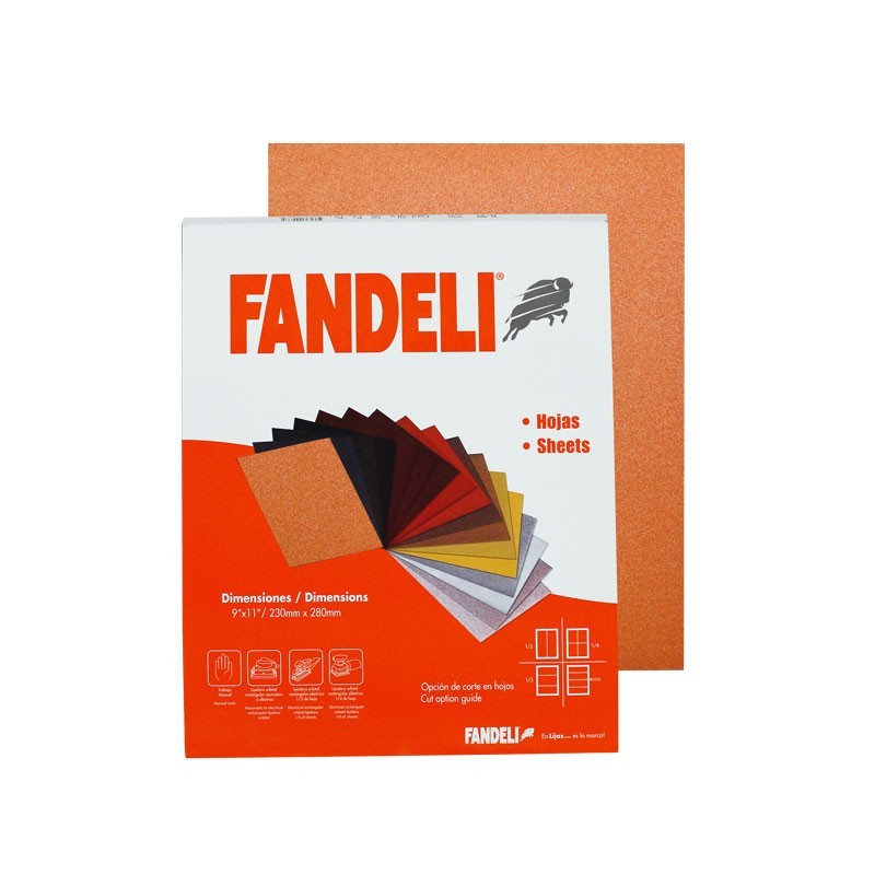 Lija mediana roja 9x11" K-61 Fandeli