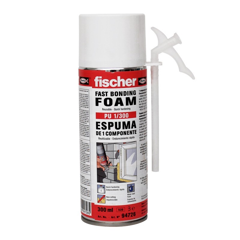 Espuma de 1 componente unión rápida PU 1/300 Fischer