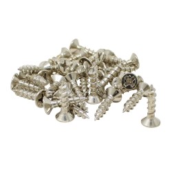 Tornillo 6 x 5/8" niquelado Veker