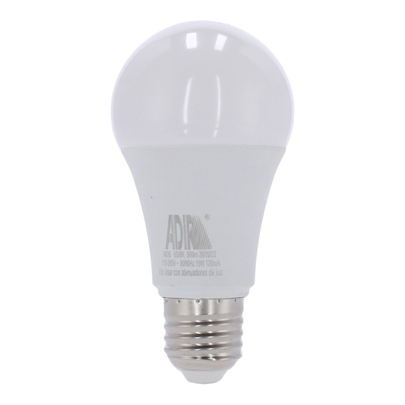 Lámpara tipo bulbo con sensor de movimiento PIR oculto 15 W 6838 Adir