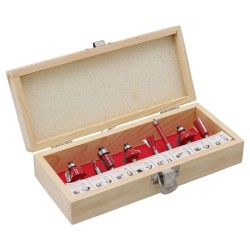 Juego de brocas de carburo para router 8 piezas TC3454 Toolcraft