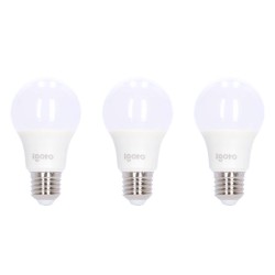 Juego de 3 focos LED A60 9 W 6500 °K Luz fría F3P10109 Igoto