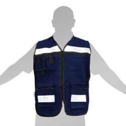 Chaleco para brigadista azul SE-RG-02 Derma Care