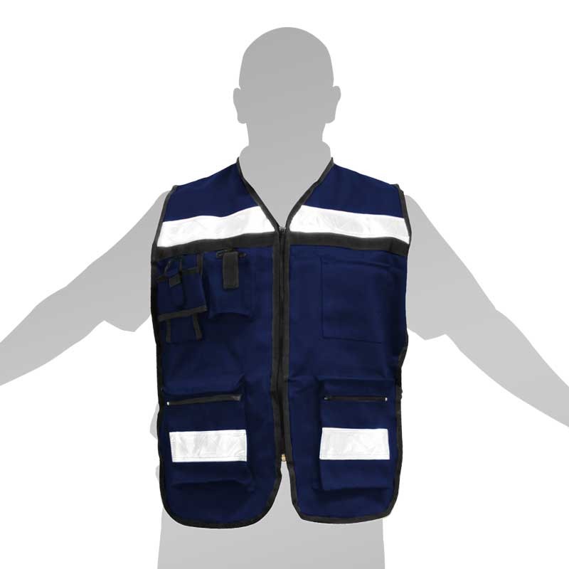 Chaleco para brigadista azul SE-RG-02 Derma Care