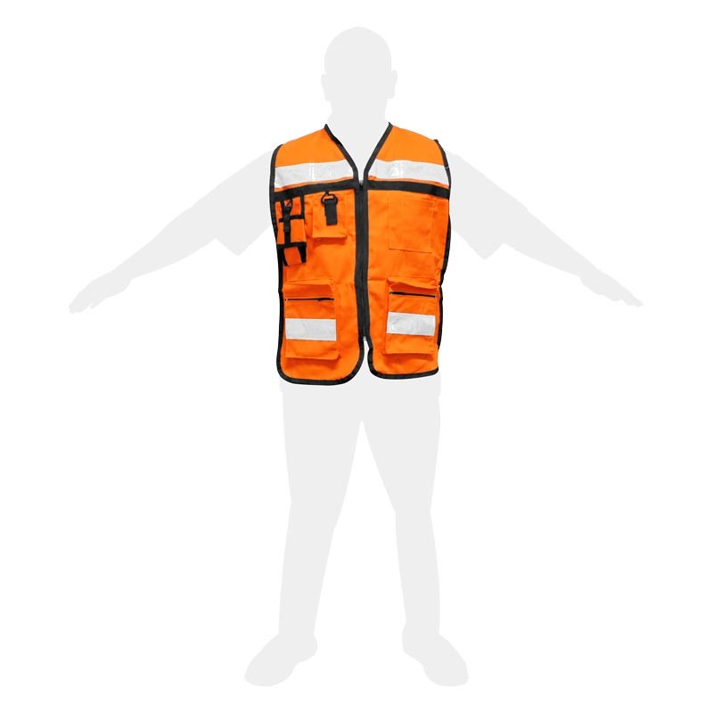 Chaleco para brigadista naranja SE-RG-06 Derma Care