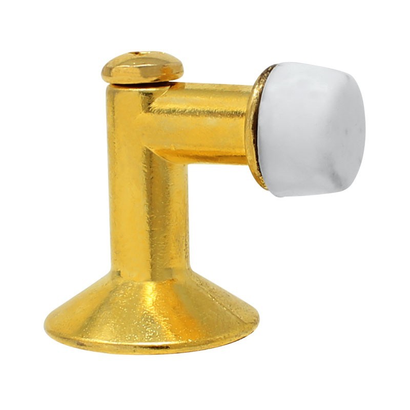 Tope para puerta tipo codo latón brillante 6405 Dexter