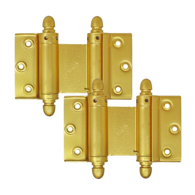 Bisagra de doble acción 2-1/2" latonada Mañon