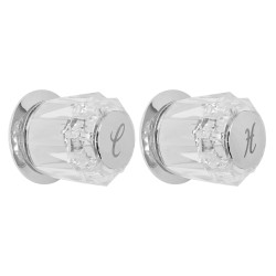 Juego de manerales de acrílico para regadera Transparente FS-70077-B Feniex