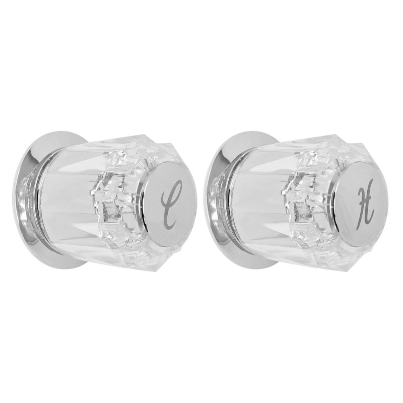 Juego de manerales de acrílico para regadera Transparente FS-70077-B Feniex