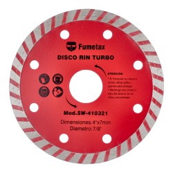 Disco de diamante turbo 4" SW-410321 Fumetax