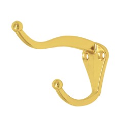 Perchero para sombrero y abrigo latón brillante 1837 Handy Home