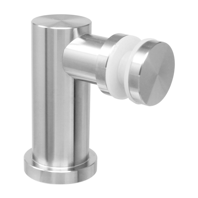 Soporte de fijación muro a cristal 90° con taquete satín C-003 Axcent