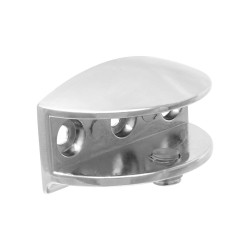 Clip para entrepaño o vidrio fijo níquel satín 12 mm K121-12-S Axcent