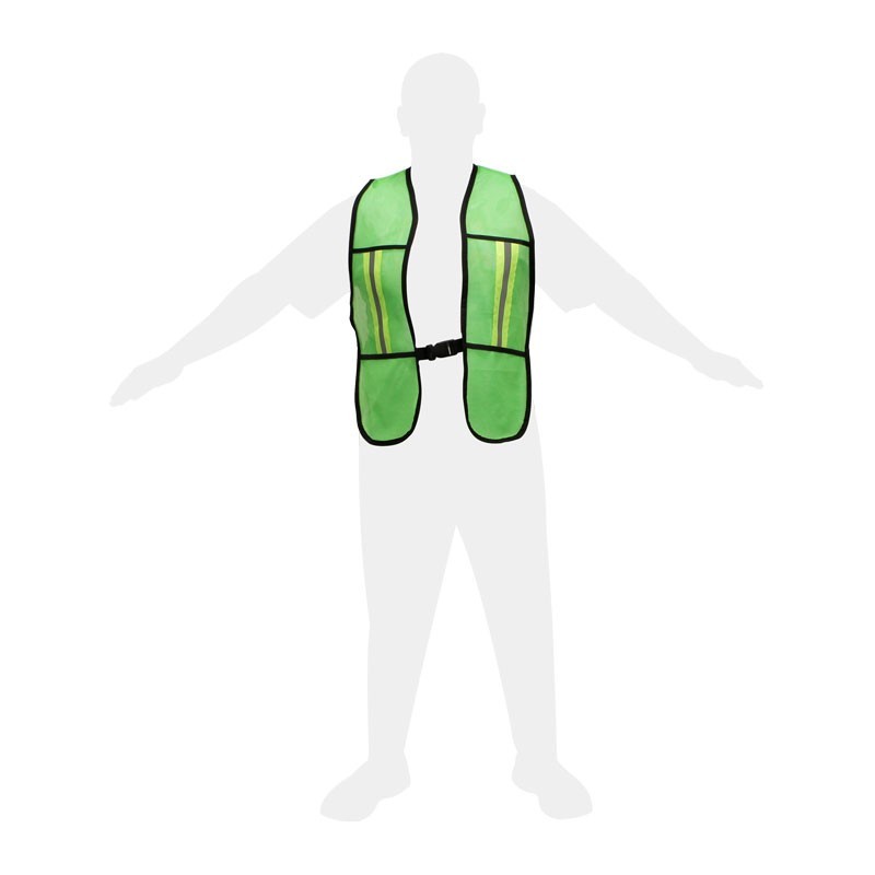 Chaleco fluorescente Verde con reflejante 03-R Derma Care
