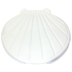 Asiento para baño alargado arrecife blanco