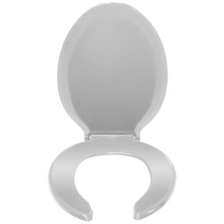 Asiento para baño alargado gris perla