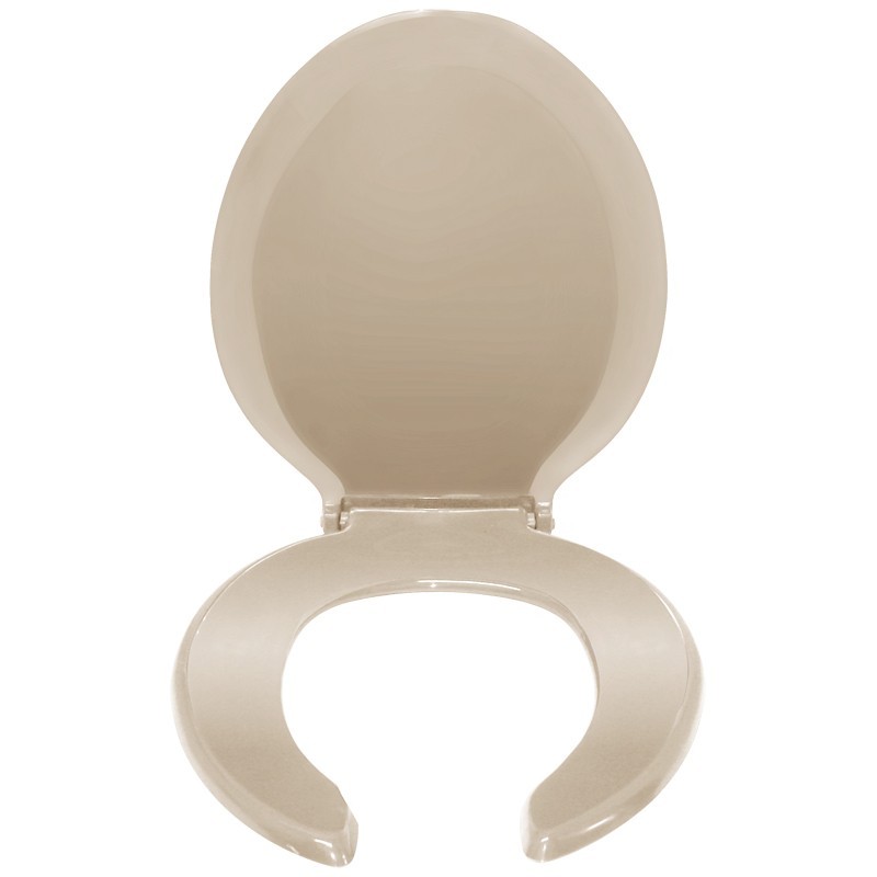 Asiento para baño alargado hueso