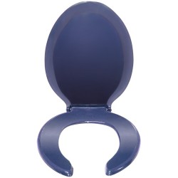 Asiento para baño alargado azul colonial