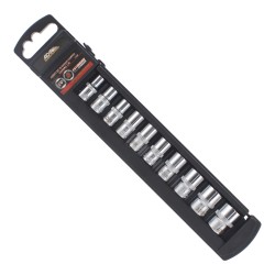 Juego de 10 dados cortos estándar mando 1/4" 11528 Adir