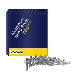 Juego de 400 remaches de aluminio 1/4" x 1/4" AS84