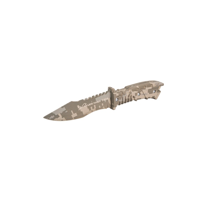 Cuchillo 4-1/2" camuflaje 9404 Lion Tools