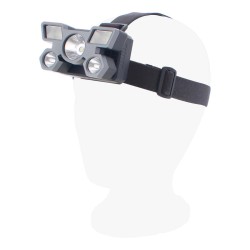 Linterna de cabeza para cacería 5 LEDS 8031 Mavrik