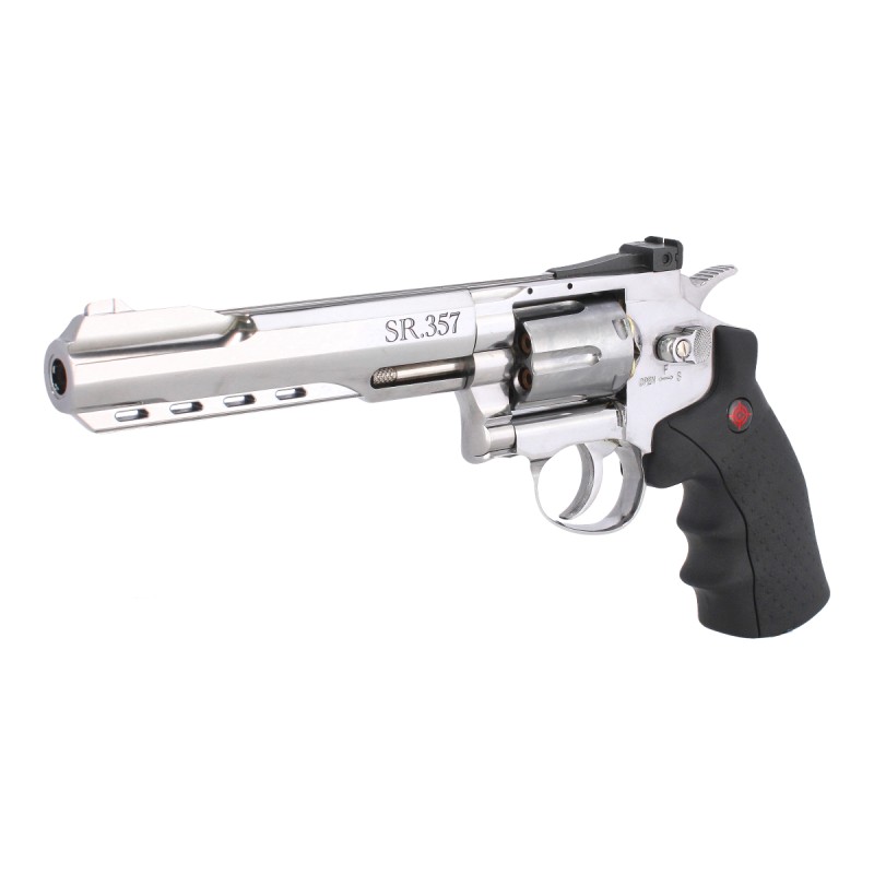 Revolver deportivo calibre 4.5 Full Metal cañón largo SR357 Crosman