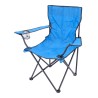 Silla plegable de campismo con portavaso azul MC-039 Mendoza