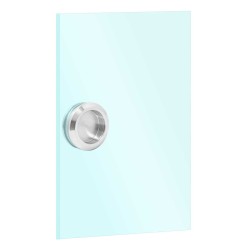 Jaladera redonda para puerta de cristal cromo B023 Axcent