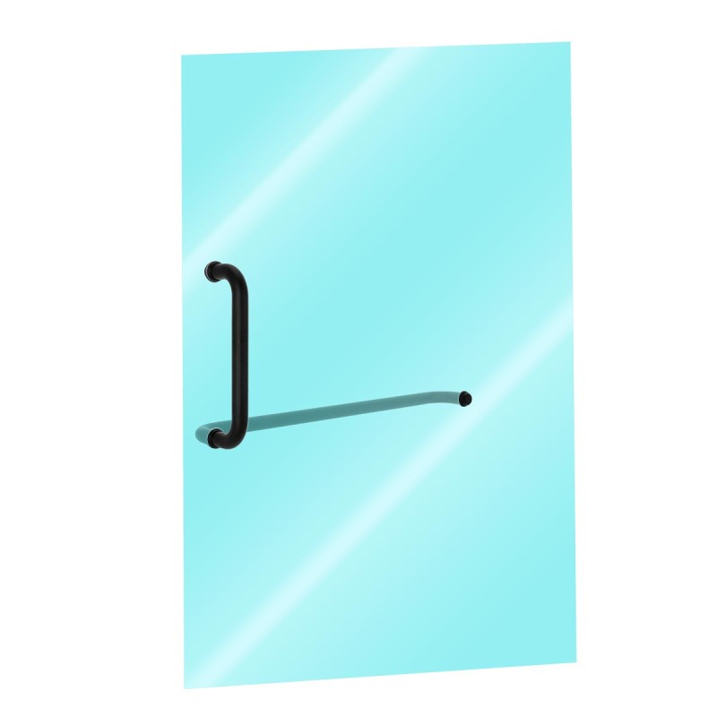 Jaladera con toallero negro SH-530-B Axcent