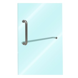 Jaladera con toallero satinado SH-530 Axcent