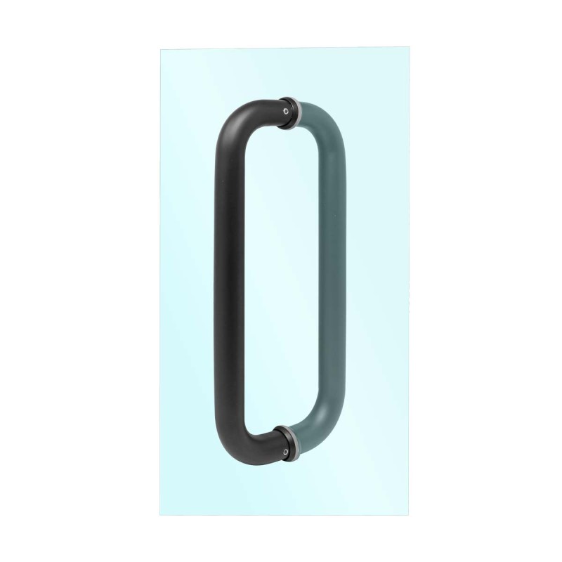 Jaladera tipo "C" para puertas de cristal 30 cm negro mate 25 * 300-B Axcent