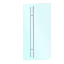 Jaladera tipo "H" 150 cm para puertas de cristal SH150 Axcent