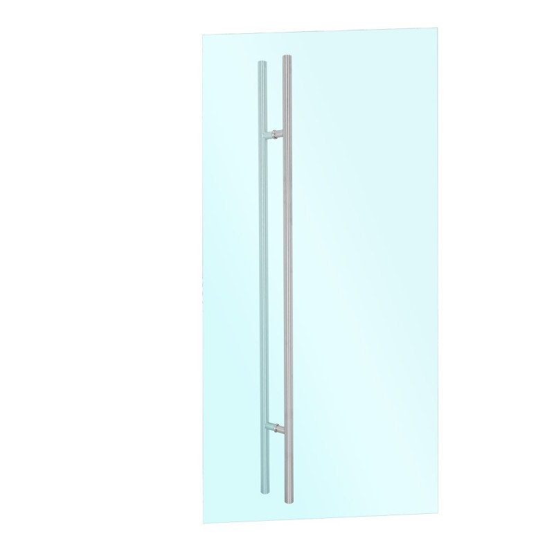 Jaladera tipo "H" 150 cm para puertas de cristal SH150 Axcent